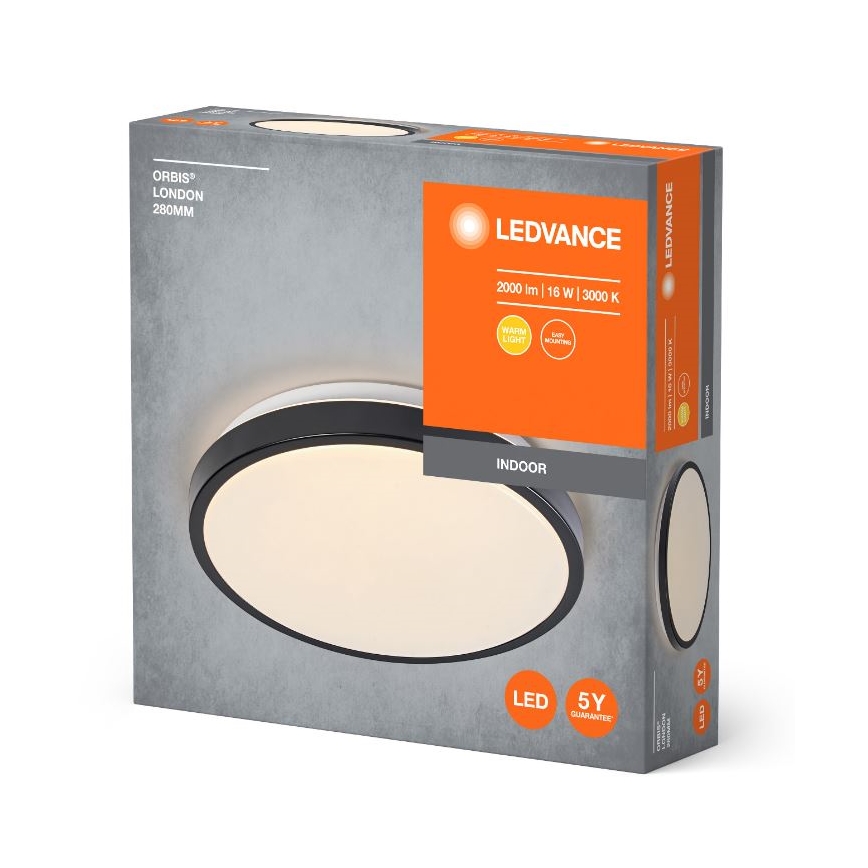 Ledvance - Стельовий LED світильник ORBIS LONDON LED/16W/230V чорний