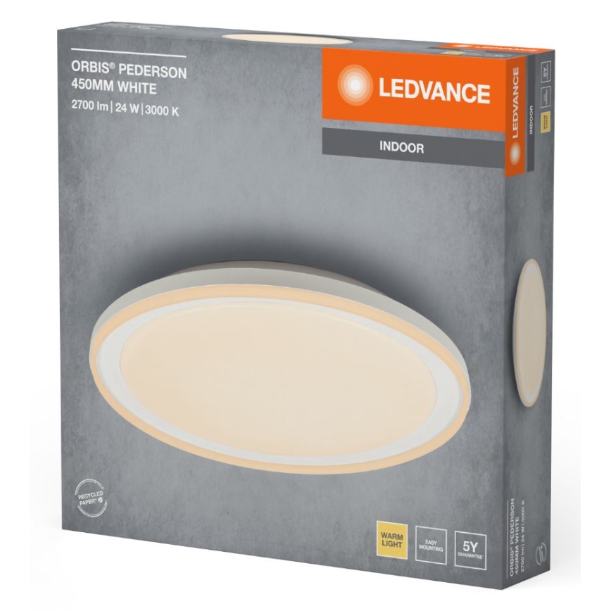 Ledvance - Стельовий LED світильник ORBIS PEDERSON LED/24W/230V діаметр 45 см білий