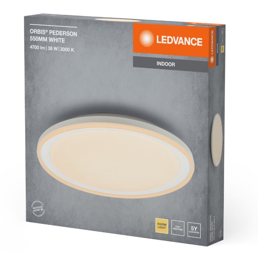 Ledvance - Стельовий LED світильник ORBIS PEDERSON LED/36W/230V діаметр 55 см білий