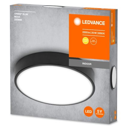 Ledvance - Стельовий LED світильник ORBIS SLIM LED/20W/230V чорний