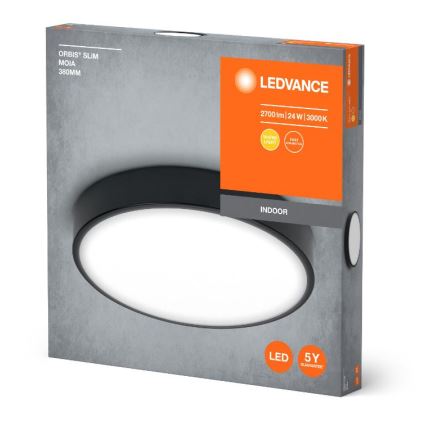Ledvance - Стельовий LED світильник ORBIS SLIM LED/24W/230V чорний
