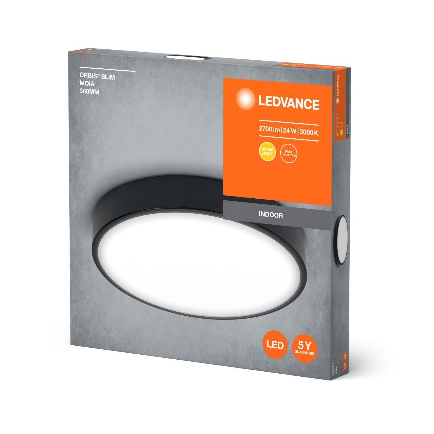Ledvance - Стельовий LED світильник ORBIS SLIM LED/24W/230V чорний