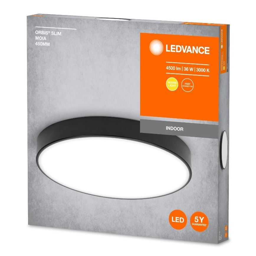Ledvance - Стельовий LED світильник ORBIS SLIM LED/36W/230V чорний