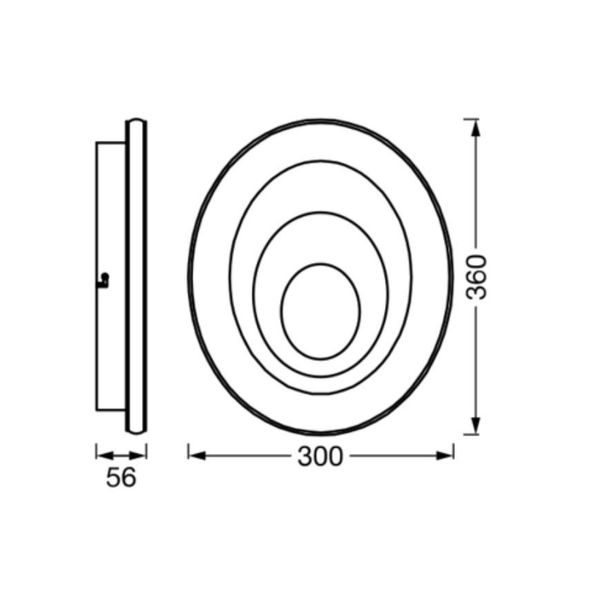 Ledvance - Стельовий LED світильник ORBIS SPIRAL LED/27W/230V