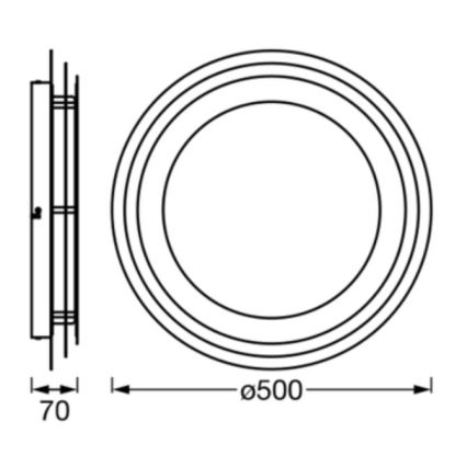 Ledvance - Стельовий LED світильник ORBIS SPIRAL LED/38W/230V