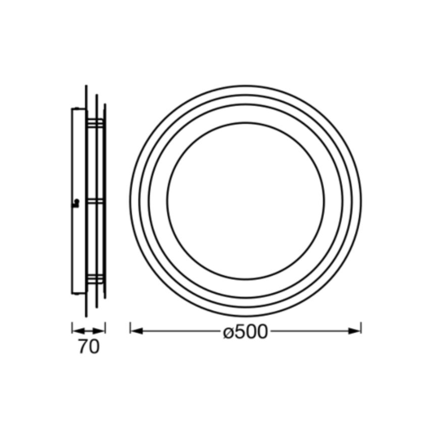Ledvance - Стельовий LED світильник ORBIS SPIRAL LED/38W/230V