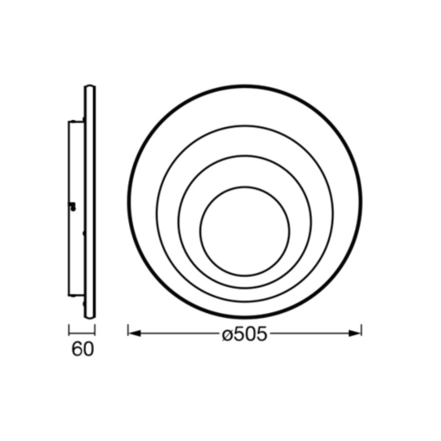 Ledvance - Стельовий LED світильник ORBIS SPIRAL LED/42W/230V