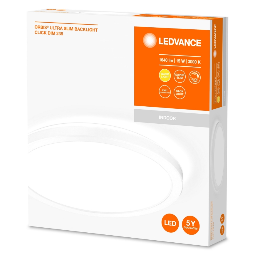Ledvance - Стельовий LED світильник з регулюванням яскравості ORBIS LED/15W/230V білий