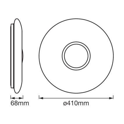 Ledvance - LED Світильник з регулюванням яскравості SMART+ KITE LED/24W/230V 3000K-6500K Wi-Fi