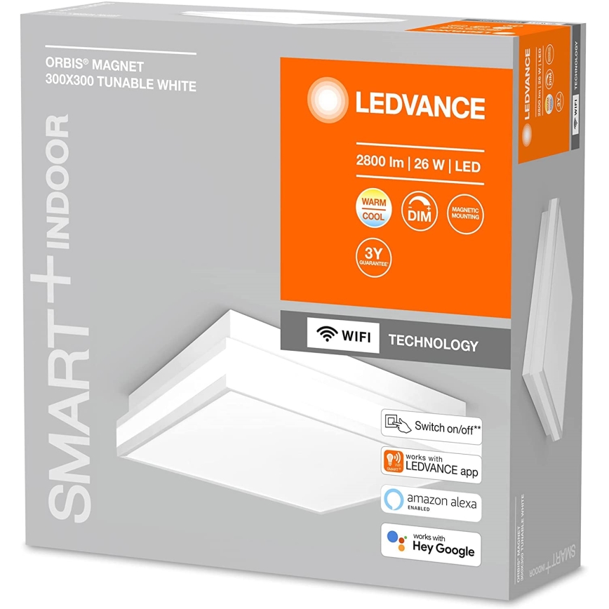 Ledvance - Стельовий LED світильник з регулюванням яскравості SMART+ MAGNET LED/26W/230V 3000-6500K Wi-Fi