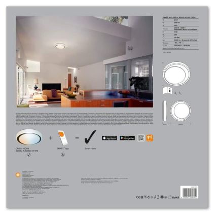 Ledvance - LED світильник з регулюванням яскравості SMART + MOON LED/24W/230V 3000K-6500K Wi-Fi