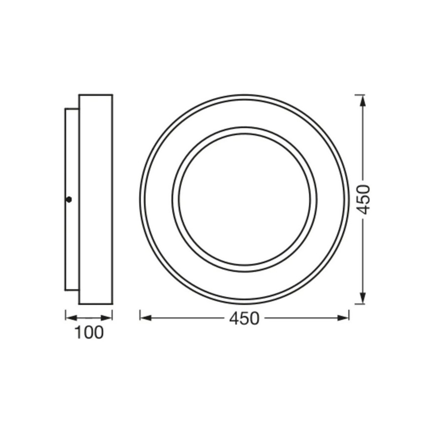Ledvance-Стельовий LED світильник з регулюванням яскравості SUN@HOME CIRCULAR LED/18,5W/230V Wi-Fi