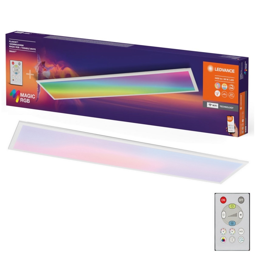 Ledvance - Стельовий RGBW-світильник з регулюванням яскравості SMART+ MAGIC LED/36W/230V 2700-6500K Wi-Fi + пульт дистанційного керування