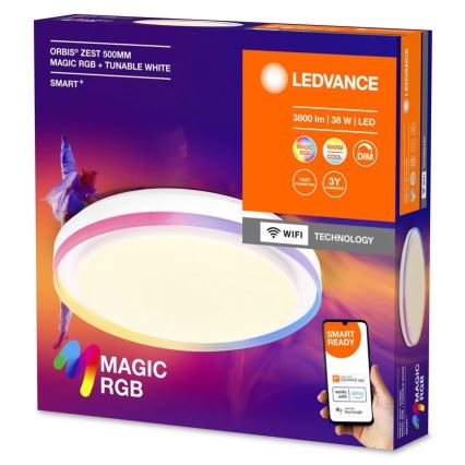 Ledvance - Стельовий RGBW-світильник з регулюванням яскравості SMART+ MAGIC LED/38W/230V  2700-6500K Wi-Fi