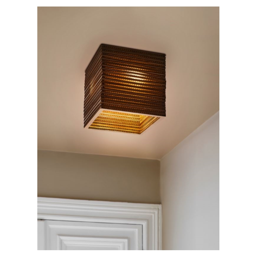 Ledvance - Стельовий світильник DECOR CARDBOARD 1xE27/15W/230V 25x25 см