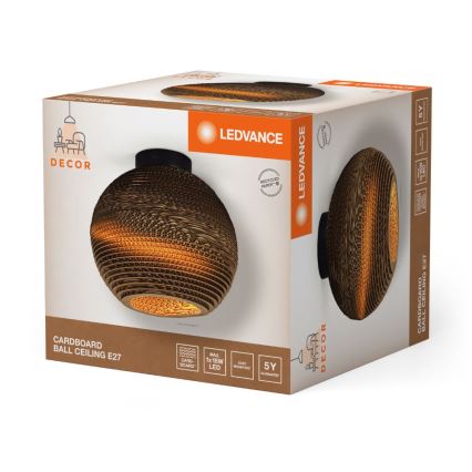 Ledvance - Стельовий світильник DECOR CARDBOARD 1xE27/15W/230V діаметр 26 см