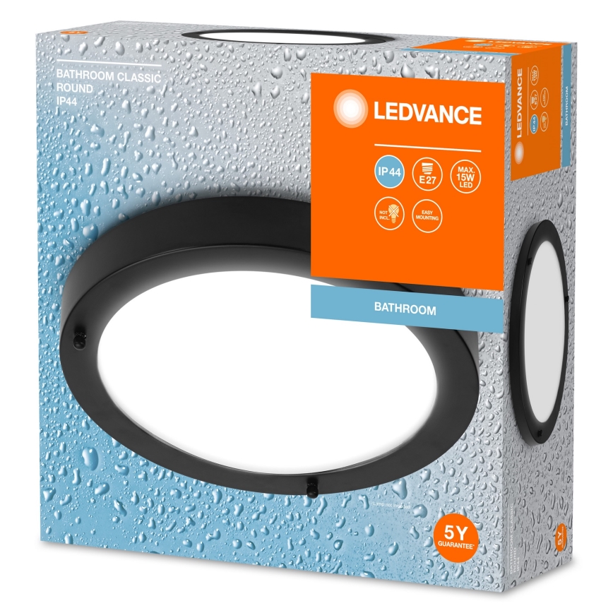 Ledvance - Стельовий світильник для ванної кімнати BATHROOM CLASSIC 1xE27/15W/230V IP44