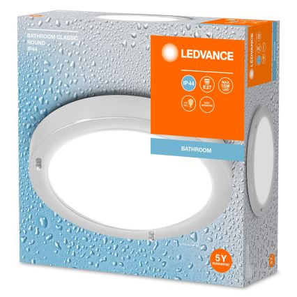 Ledvance - Стельовий світильник для ванної кімнати BATHROOM CLASSIC 1xE27/15W/230V IP44