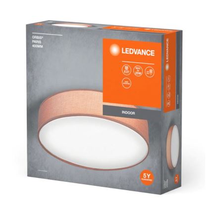Ledvance - Стельовий світильник ORBIS PARIS 2xE27/25W/230V коричневий