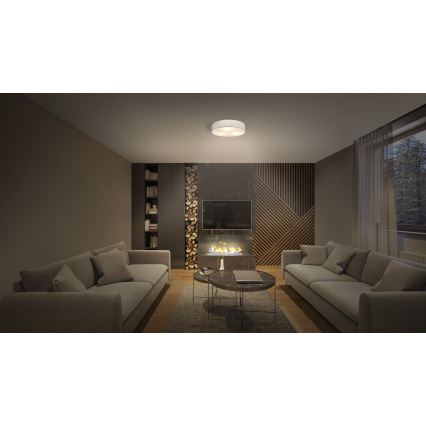 Ledvance - Стельовий світильник ORBIS PARIS 2xE27/25W/230V кремовий
