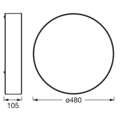 Ledvance - Стельовий світильник ORBIS PARIS 3xE27/25W/230V кремовий