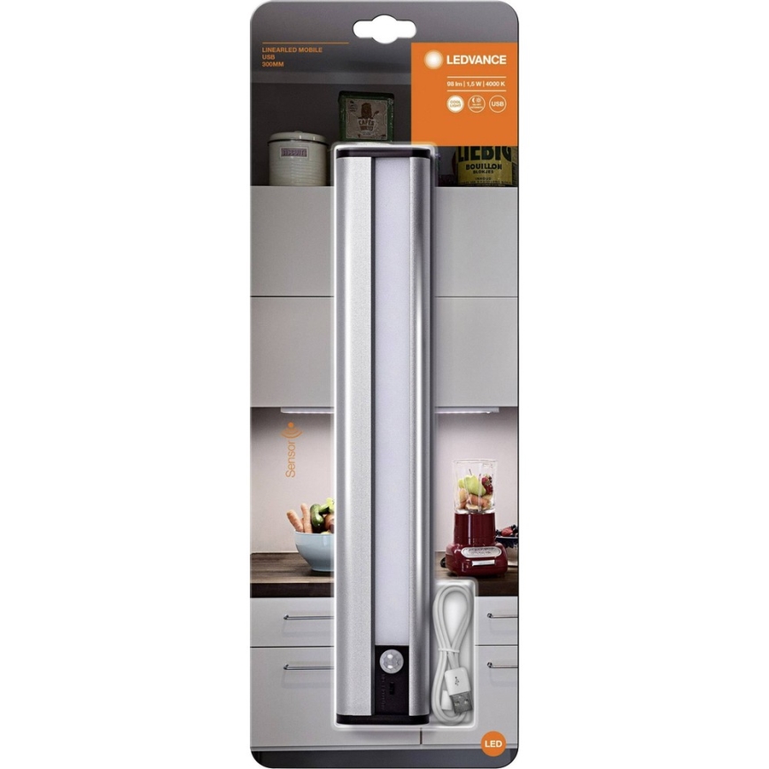 Ledvance - Светильник под шкаф с датчиком MOBILE LED/1,5 Вт/5 В 1800 мАч