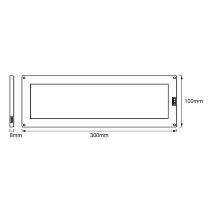 Ledvance - Светодиодная диммируемая подсветка под шкафы с датчиком CABINET LED/10W/230V