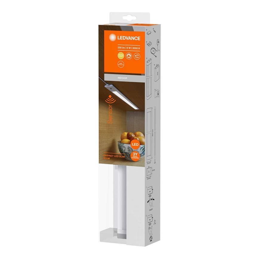 Ledvance - Светодиодная диммируемая подсветка под шкафы с датчиком CABINET LED/6W/230V