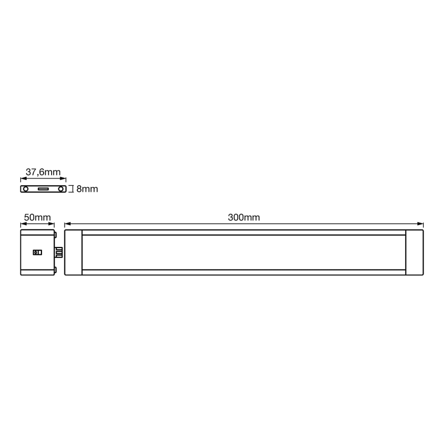 Ledvance - Светодиодная диммируемая подсветка под шкафы с датчиком CABINET LED/6W/230V