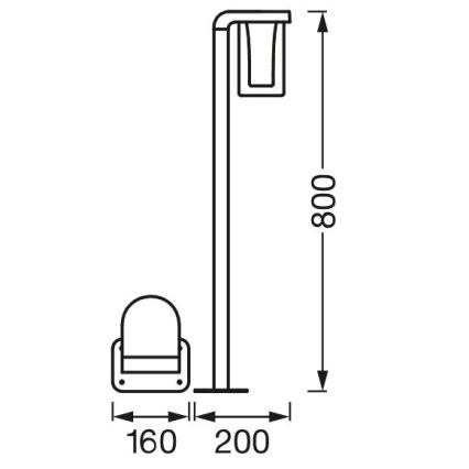 Ledvance - Светодиодная диммируемая уличная RGBW-лампа SMART+ CASCADE LED/10W/230V Wi-Fi IP44