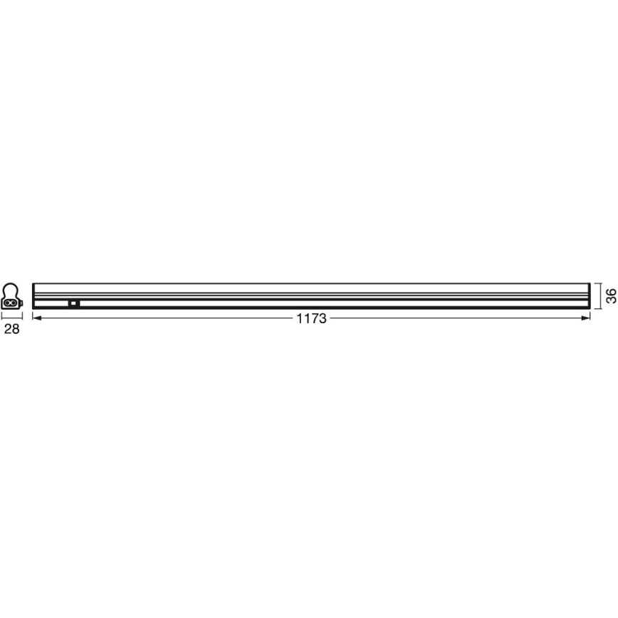Ledvance - Светодиодная лампа для подсветки столешницы с датчиком BATTEN LED/14W/230V 120 см