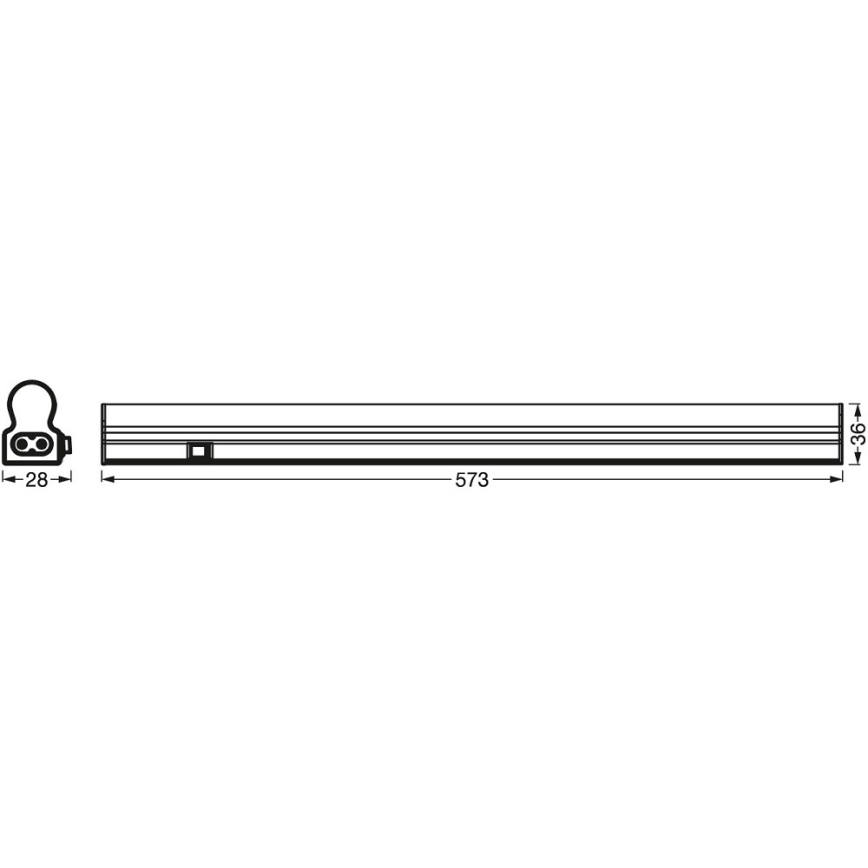 Ledvance - Светодиодная лампа для подсветки столешницы с датчиком BATTEN LED/8W/230V 60 см