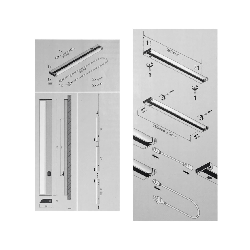 Ledvance - Светодиодная лампа для подсветки кухонной столешницы TURN LED/6W/230V