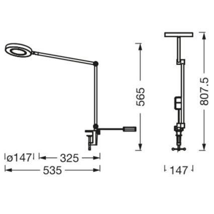 Ledvance - Светодиодная лампа с зажимом и регулированием яркости SUN@HOME LED/15W/230V 2200-5000K CRI 95 Wi-Fi