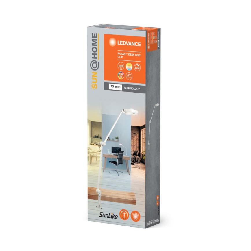 Ledvance - Светодиодная лампа с зажимом и регулированием яркости SUN@HOME LED/15W/230V 2200-5000K CRI 95 Wi-Fi
