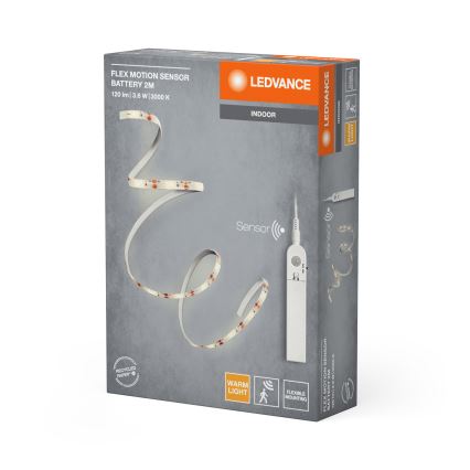 Ledvance - светодиодная лента с датчиком движения FLEX 2m LED/3,6 Вт/4xAA