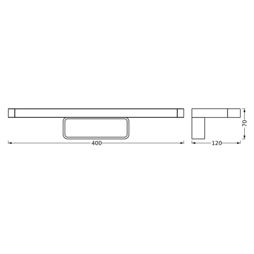 Ledvance - Светодиодная подсветка для зеркала в ванной комнате DISC BAR LED/7W/230V 3000/4000K IP44