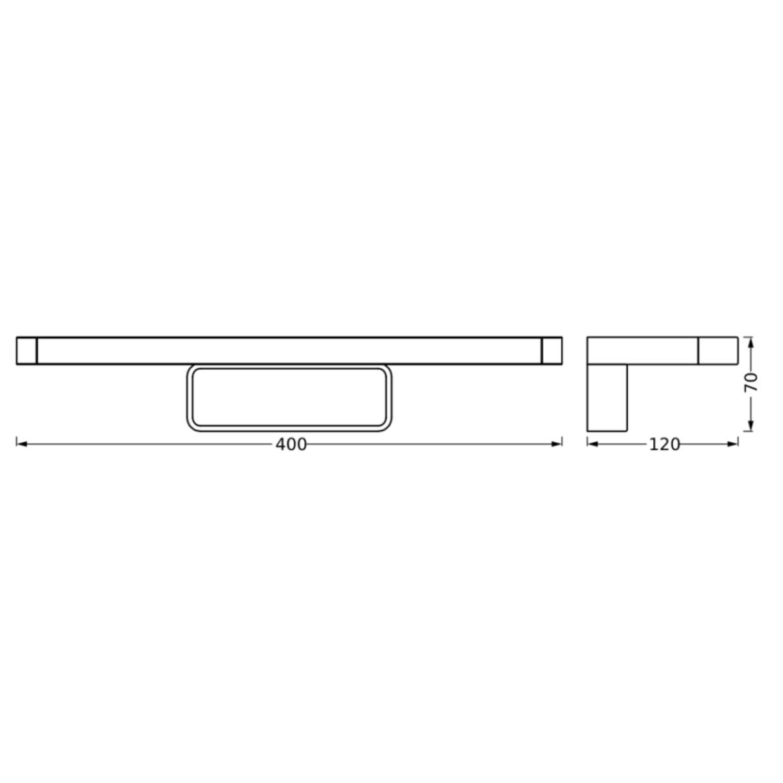 Ledvance - Светодиодная подсветка для зеркала в ванной комнате DISC BAR LED/7W/230V 3000/4000K IP44