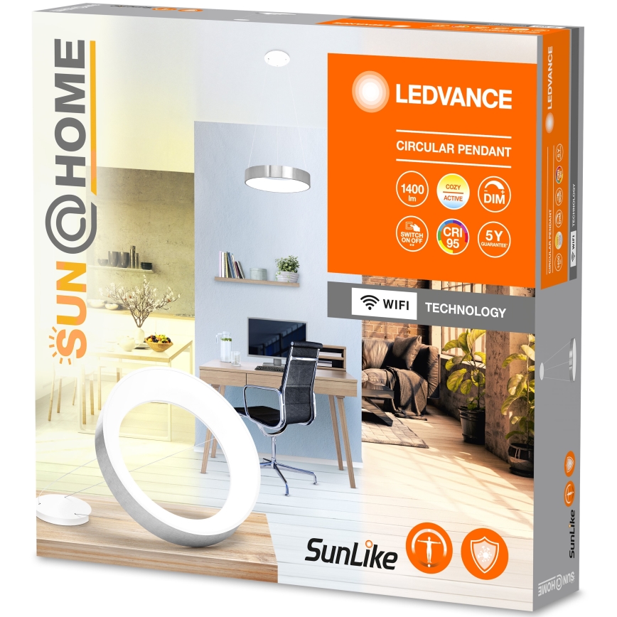 Ledvance - Светодиодная подвесная люстра с регулированием яркости SUN@HOME CIRCULAR LED/18,5W/230V Wi-Fi