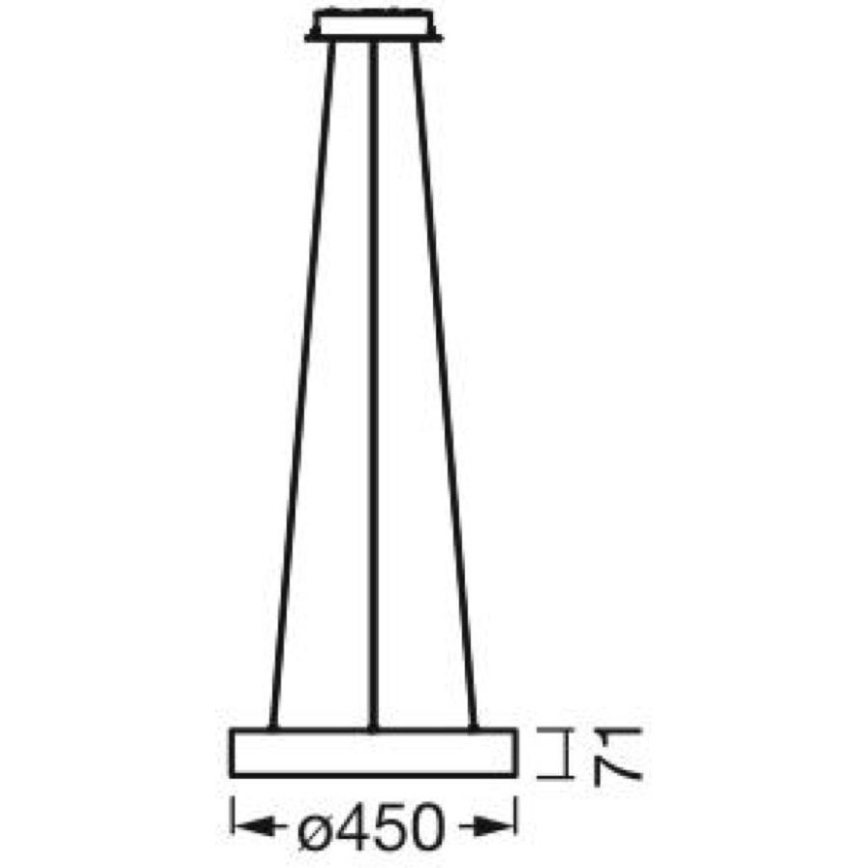 Ledvance - Светодиодная подвесная люстра с регулированием яркости SUN@HOME CIRCULAR LED/18,5W/230V Wi-Fi