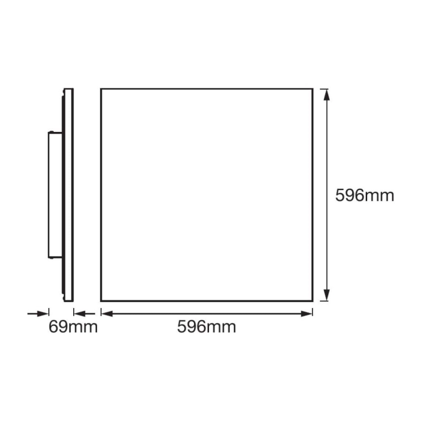 Ledvance - Светодиодная поверхностно-монтируемая панель FRAMELESS LED/40W/230V 3000K