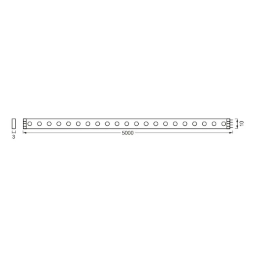 Ledvance - Светодиодная RGB-лента с регулированием яркости FLEX AUDIO 5 м LED/20W/230V + дистанционное управление