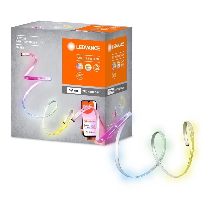 Ledvance - Светодиодная RGB+TW лента с регулированием яркости SMART+ FLEX 2 м LED/8,5W/230V Wi-Fi