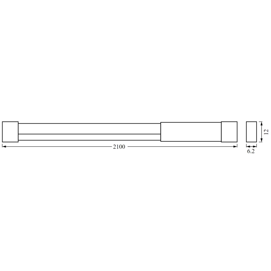 Ledvance - Светодиодная RGBW-лента с регулированием яркости NEON FLEX 2,1 м LED/4W/5V + дистанционное управление