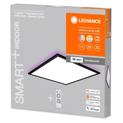 Ledvance - Светодиодная припотолочная RGBW-панель с регулированием яркости SMART+ PLANON LED/40W/230V Wi-Fi + дистанционное управление
