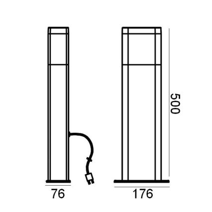 Ledvance - Светодиодная уличная лампа ENDURA HYBRID DALLAS LED/4W/12V IP44