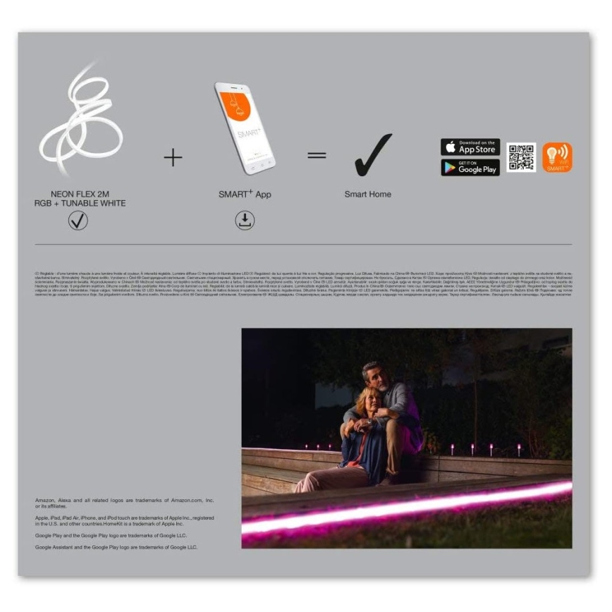 Ledvance - Светодиодная уличная лента RGB+TW SMART+ FLEX 3 м LED/15W/230V 2700K-6500K IP44 Wi-Fi