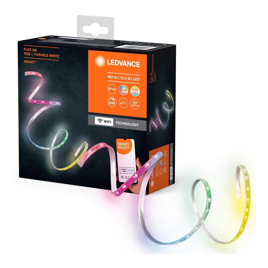 Ledvance - Светодиодная уличная RGB+TW лента с регулированием яркости FLEX 3 м LED/12,5W/230V 2700-6500K IP44 Wi-Fi