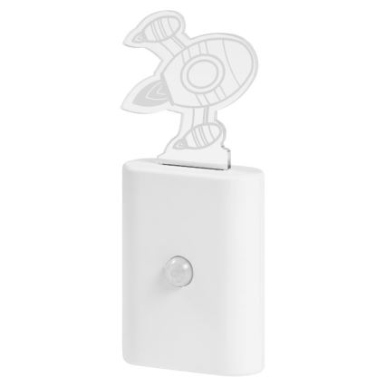 Ledvance - Светодиодный детский навигационный светильник с датчиком NIGHTLUX LED/0,2W/4,5V 3000K