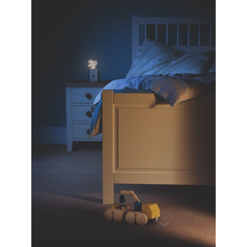 Ledvance - Светодиодный детский навигационный светильник с датчиком NIGHTLUX LED/0,2W/4,5V 3000K